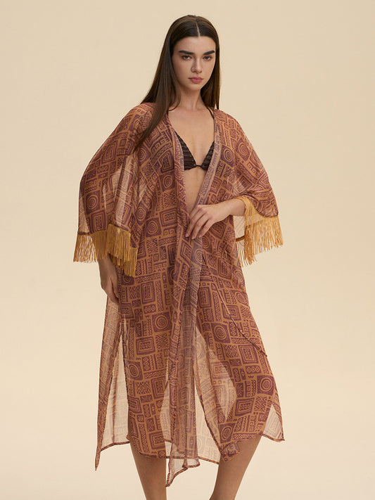 Bohemian Tribal Fringe Cover-Up