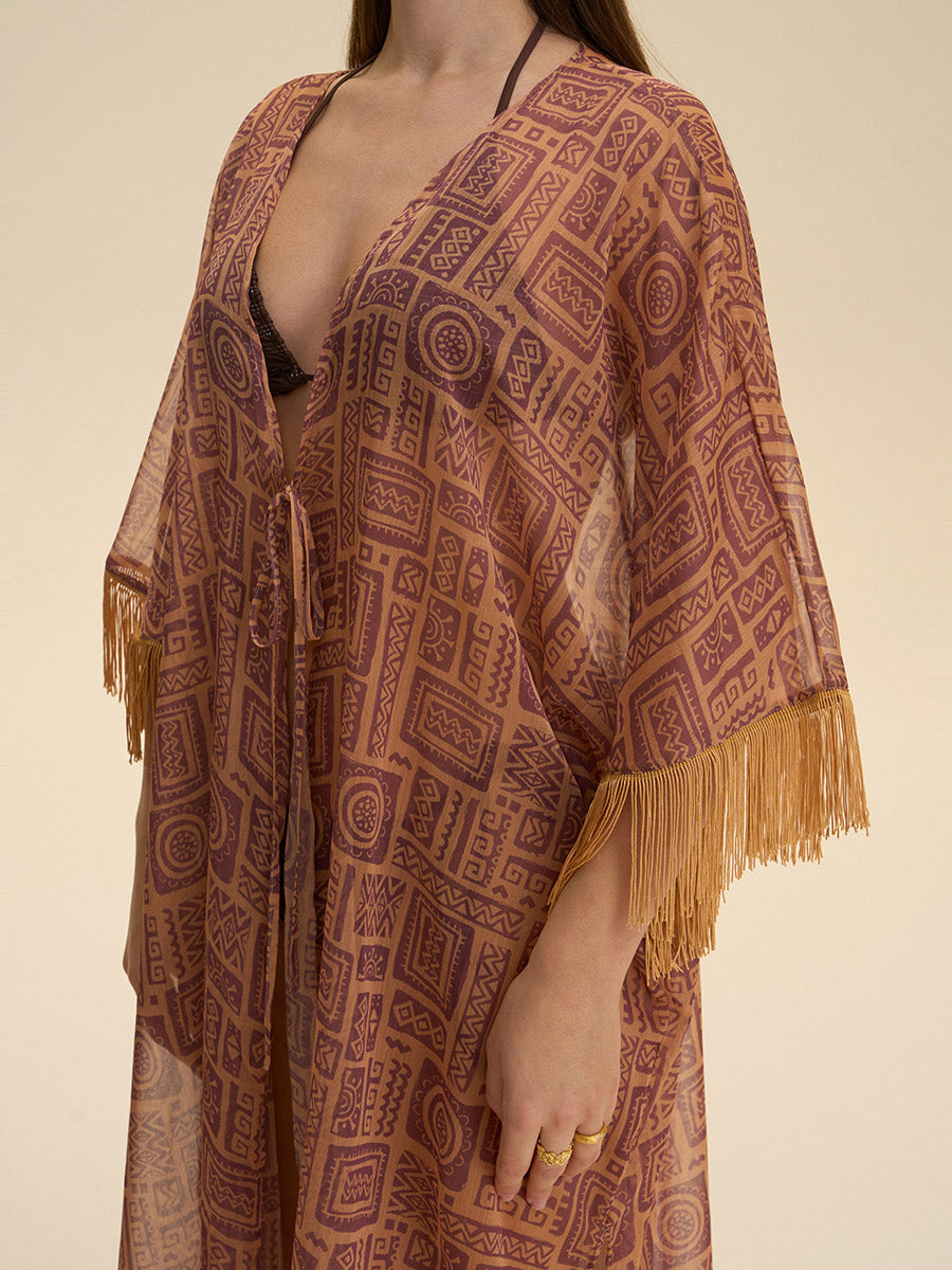 Bohemian Tribal Fringe Cover-Up