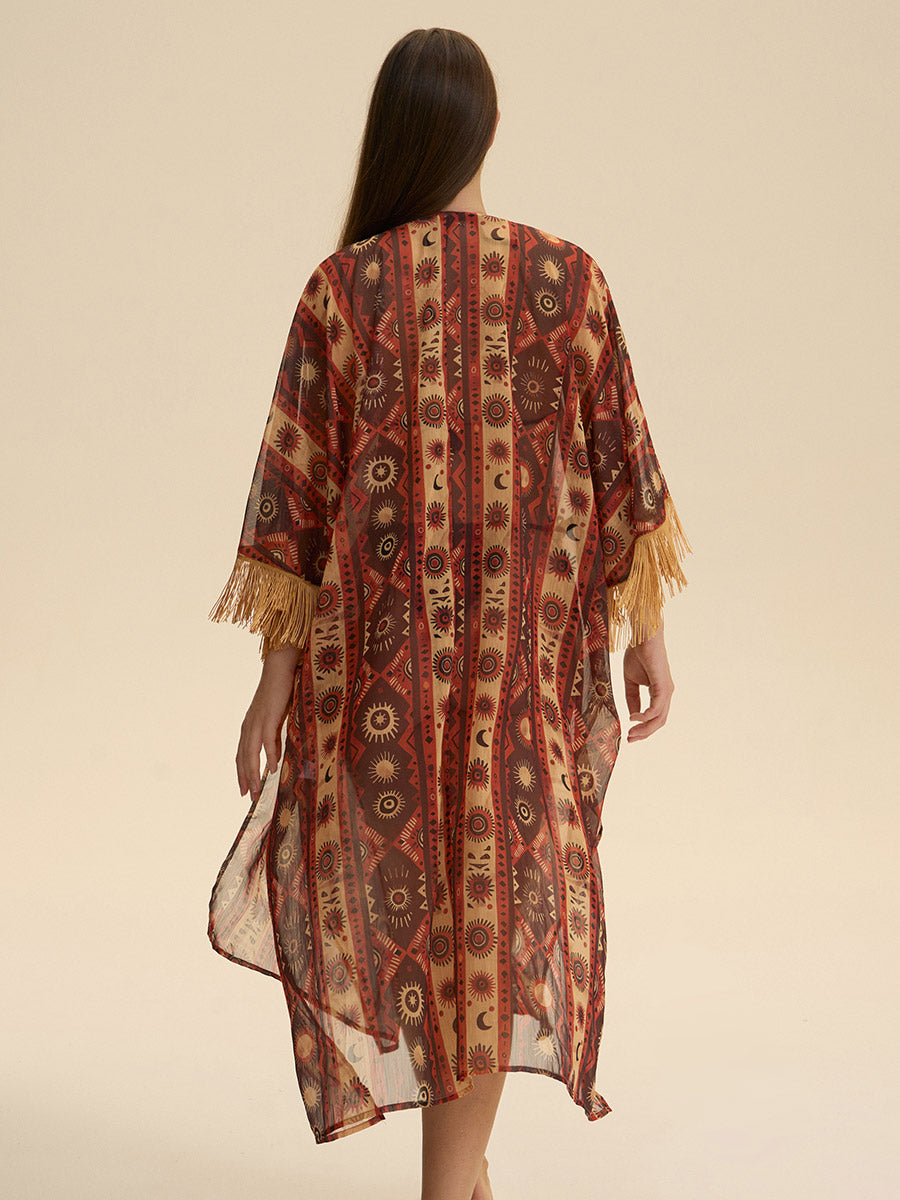 Bohemian Tribal Fringe Cover-Up