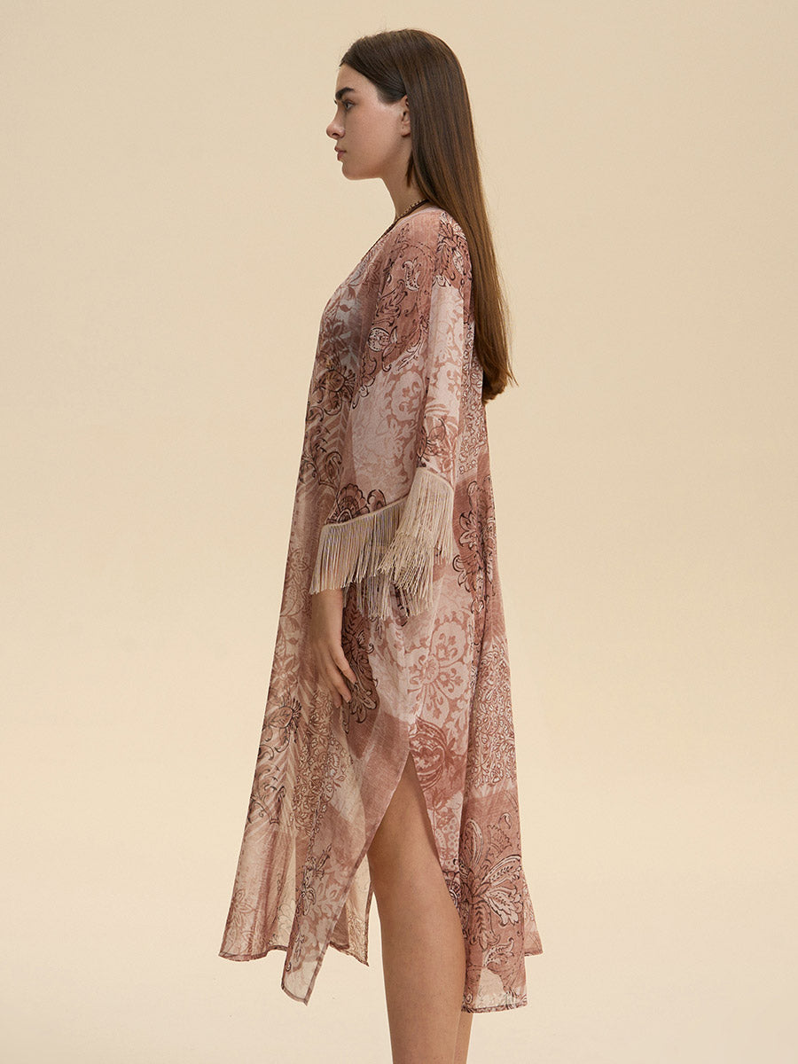 Bohemian Tribal Fringe Cover-Up