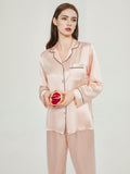 Contrast Piping Long Sleeve Pajama Set