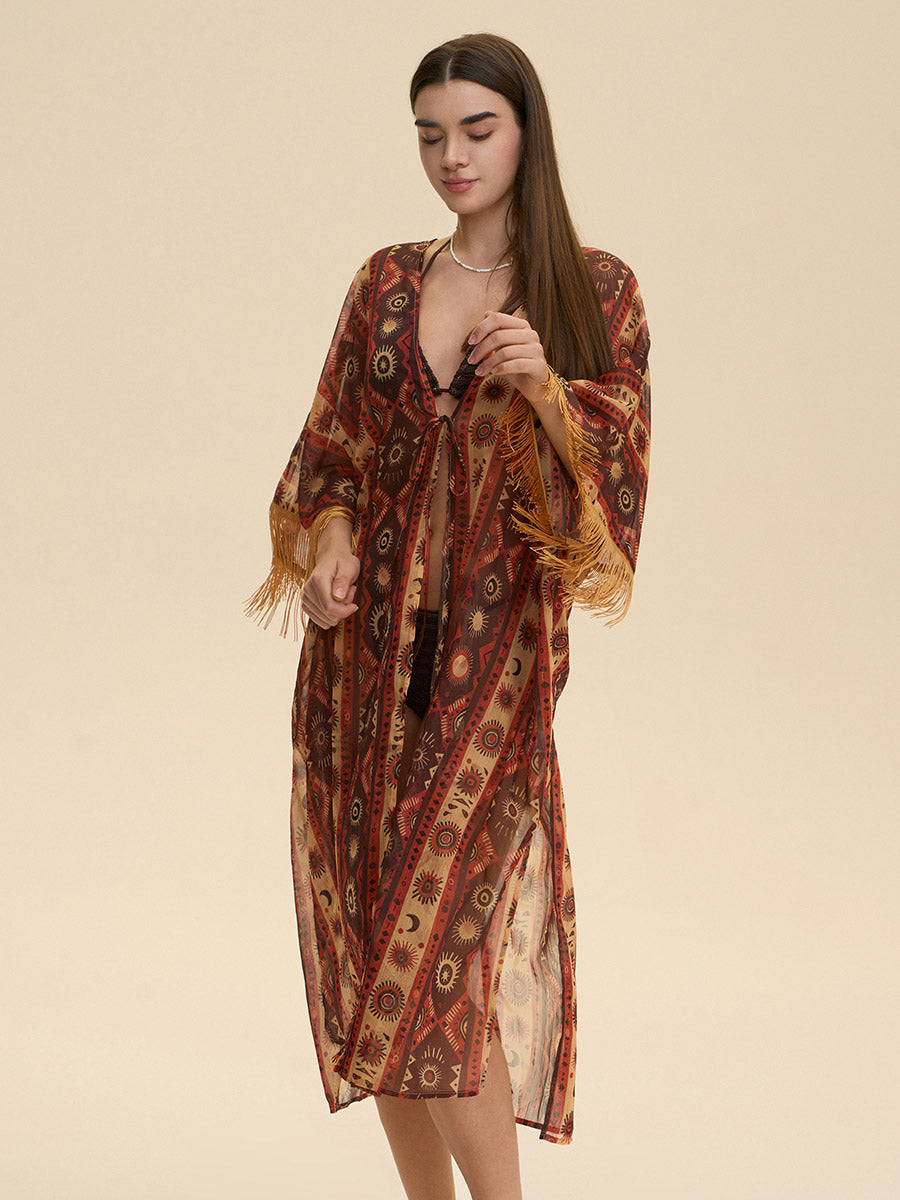 Bohemian Tribal Fringe Cover-Up