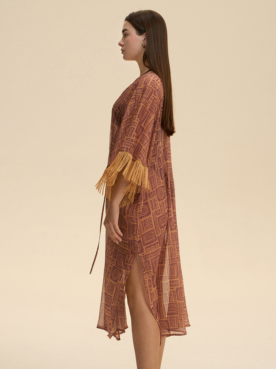 Bohemian Tribal Fringe Cover-Up