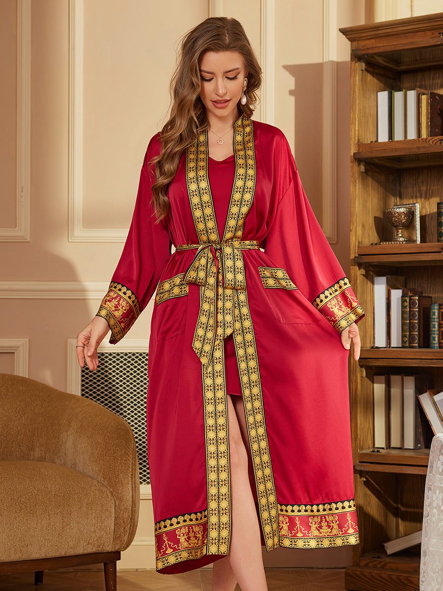Red Luxury Satin Robe
