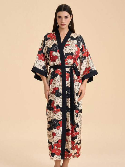 Satin Kimono Robe