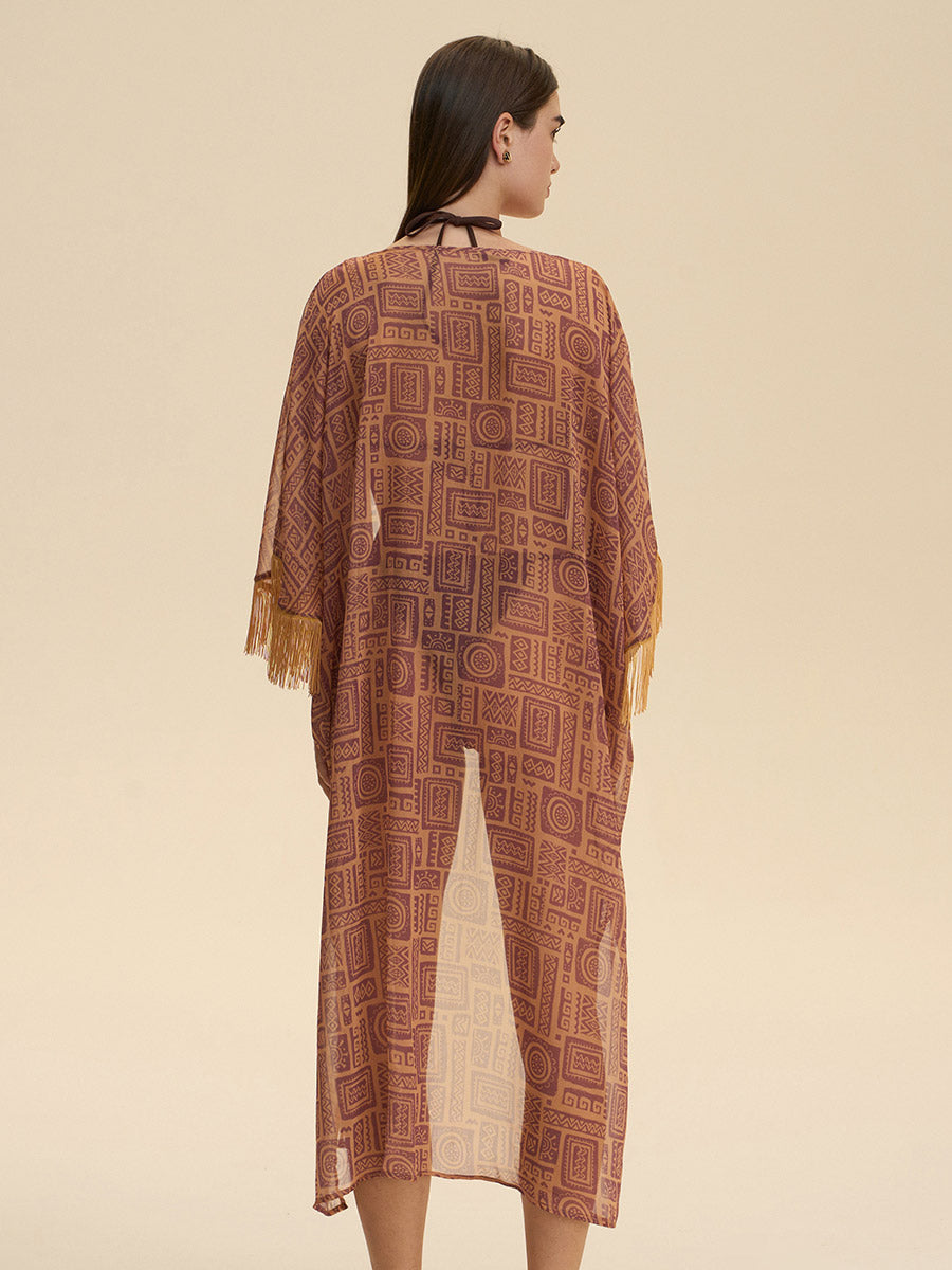 Bohemian Tribal Fringe Cover-Up