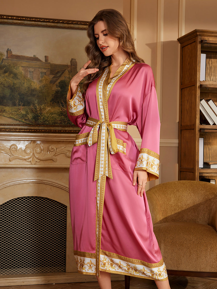 Rose Gold Satin Robe
