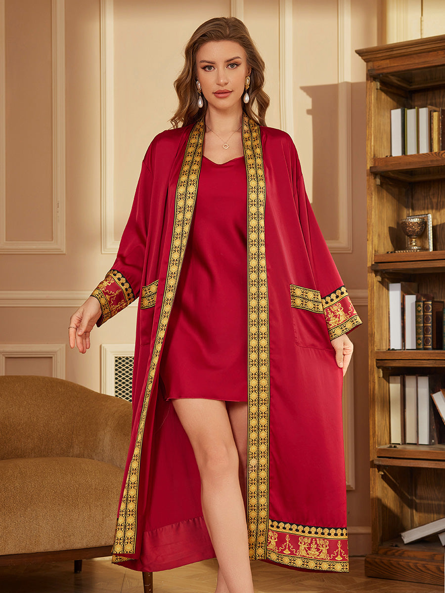 Red Luxury Satin Robe