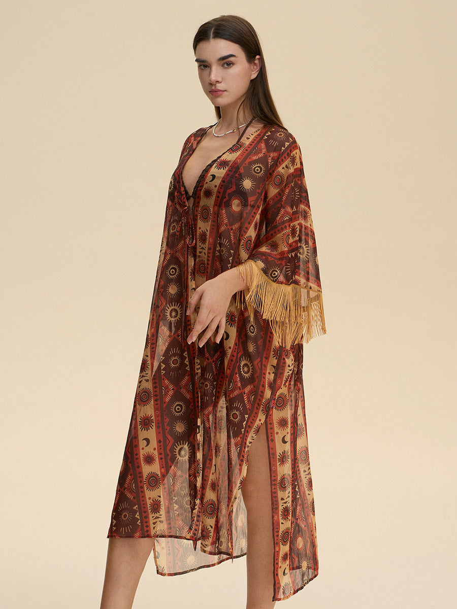Bohemian Tribal Fringe Cover-Up