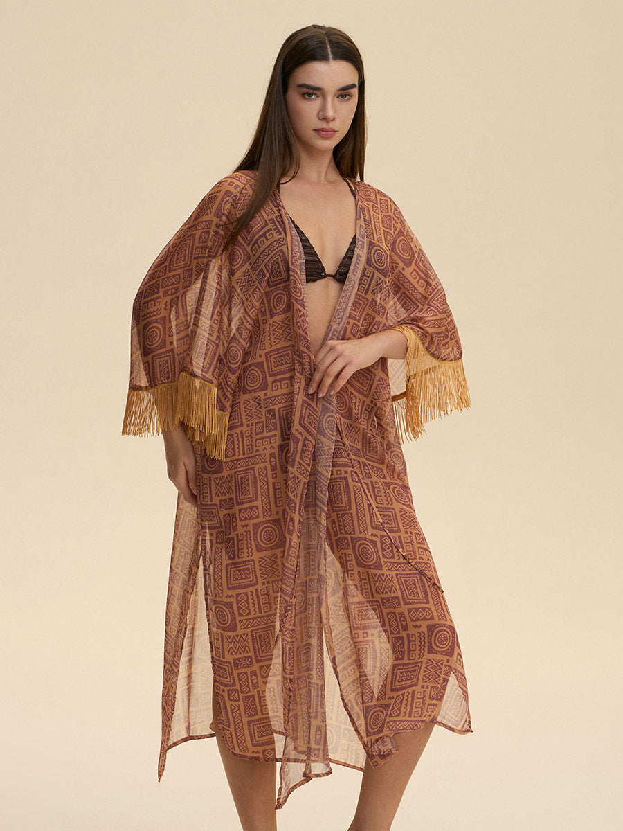 Bohemian Tribal Fringe Cover-Up