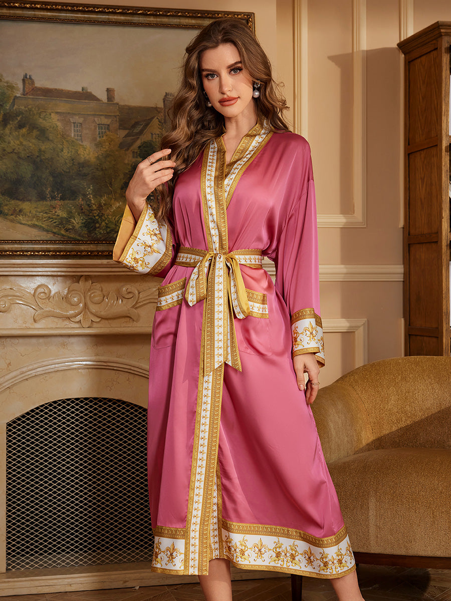 Rose Gold Satin Robe