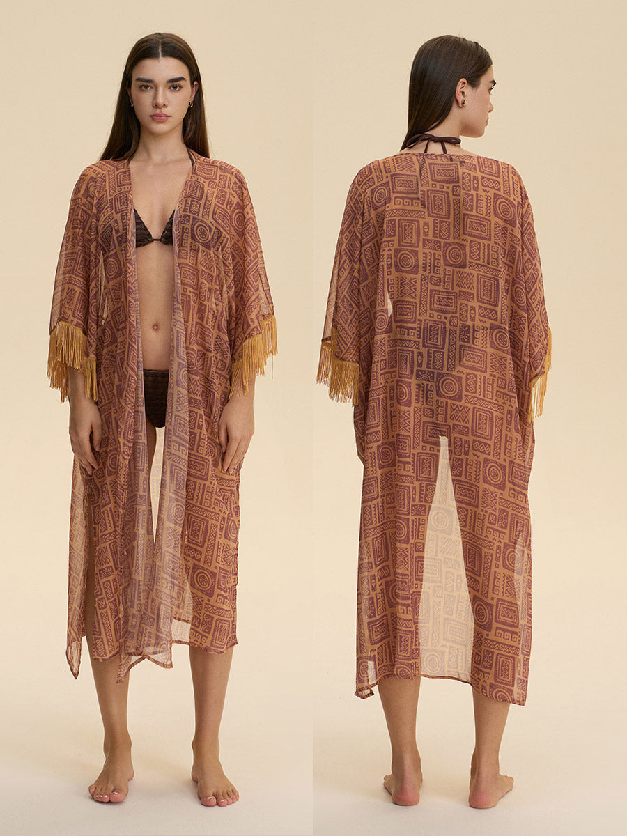 Bohemian Tribal Fringe Cover-Up