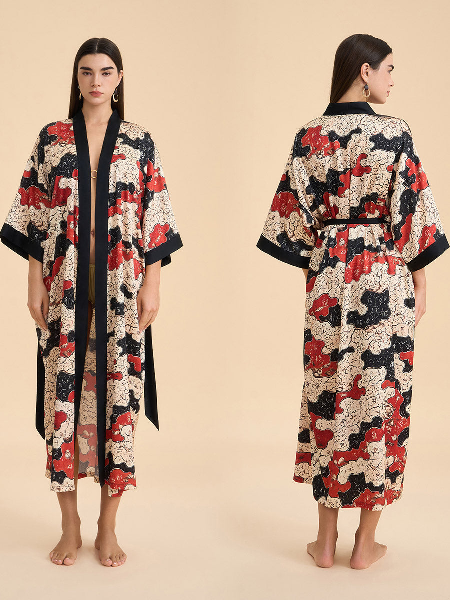 Satin Kimono Robe